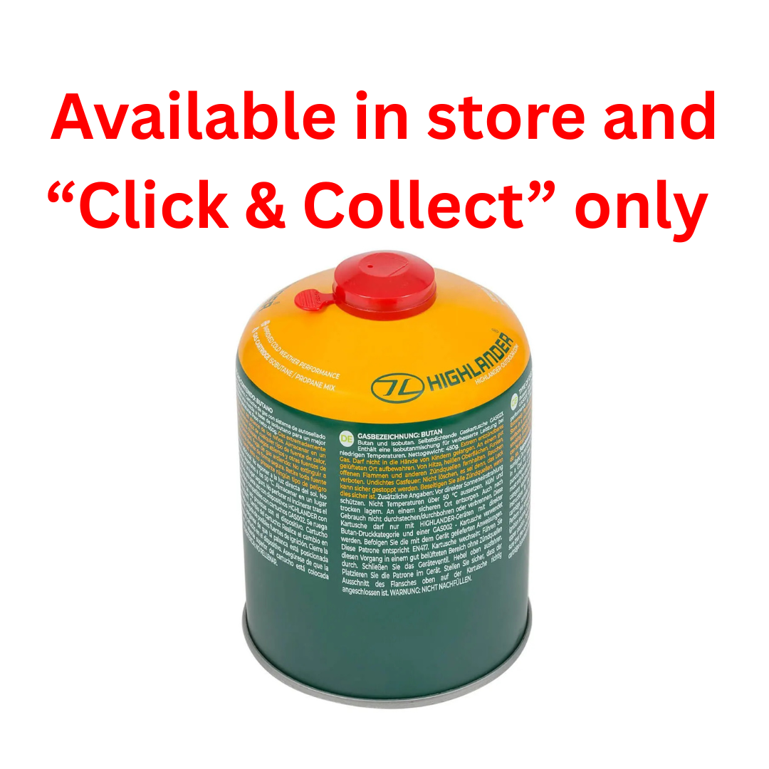 Highlander
450g Threaded Gas Cartridge 