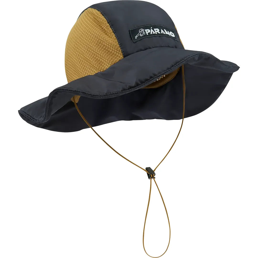 Black and beige sun hat with a lanyard Paramo Summer Hat
