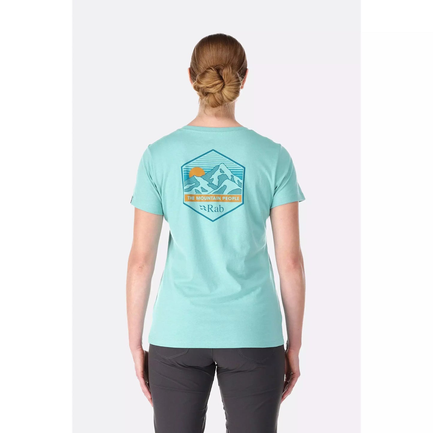 rab Rab womens stance mountain t shirt meltwater