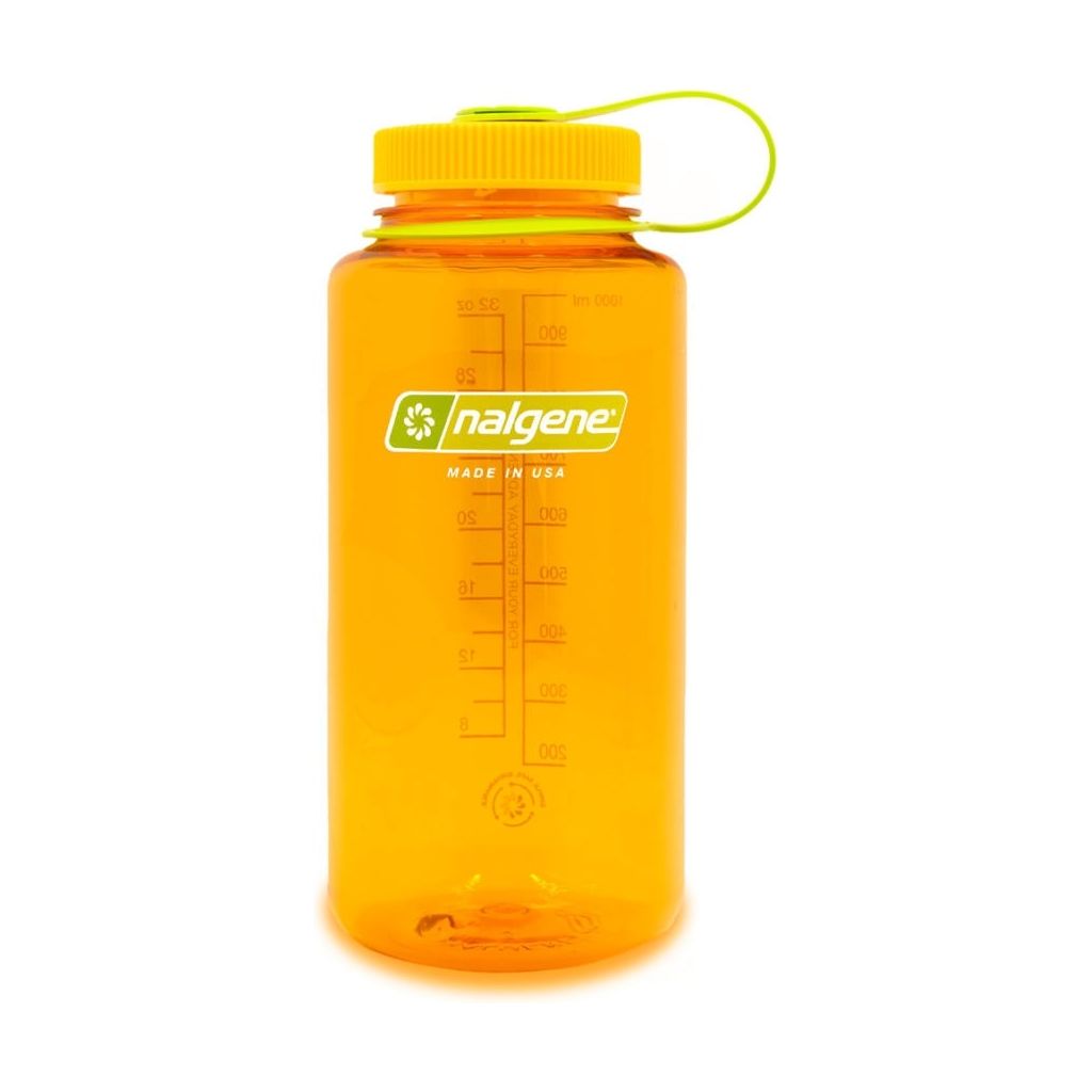 Nalgene Wide Mouth Sustain Water Bottle 1L clementine