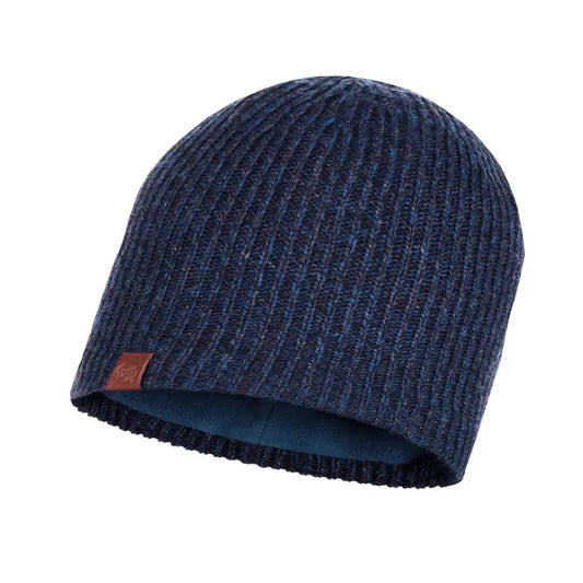 Buff Knitted & Polar Beanie Night Blue