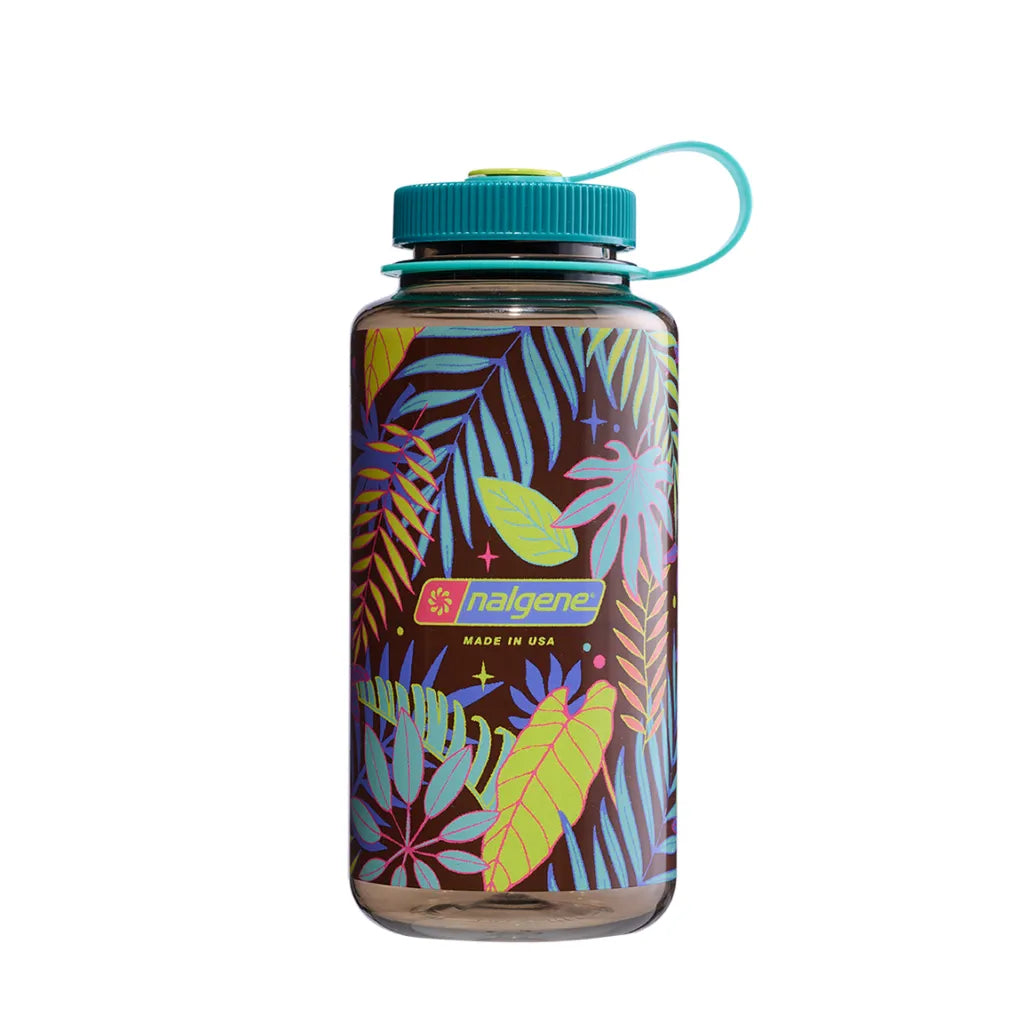 Nalagene Botanical Wide Mouth Water Bottle 1L Fern