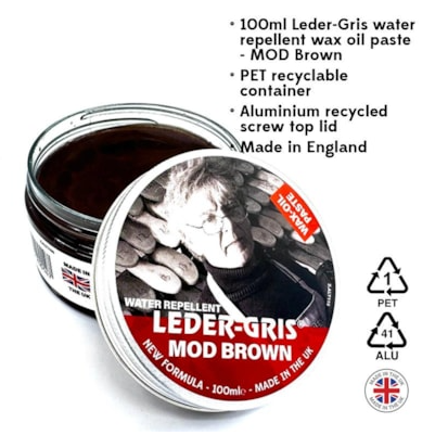 Leder-Gris Wax Oil Paste - MOD Brown