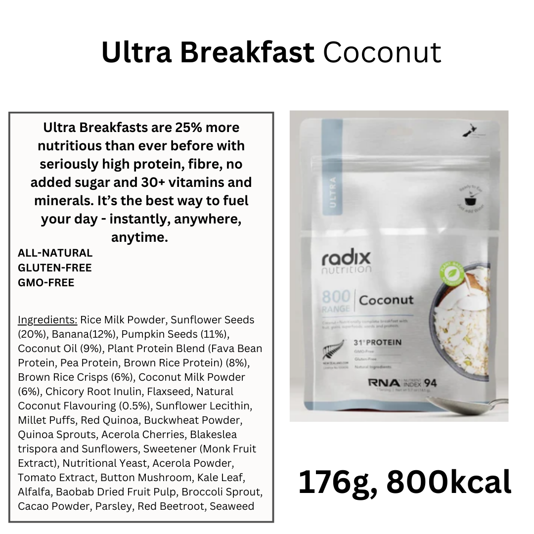 Radix Nutrition 800kcal Ultra Breakfast Coconut