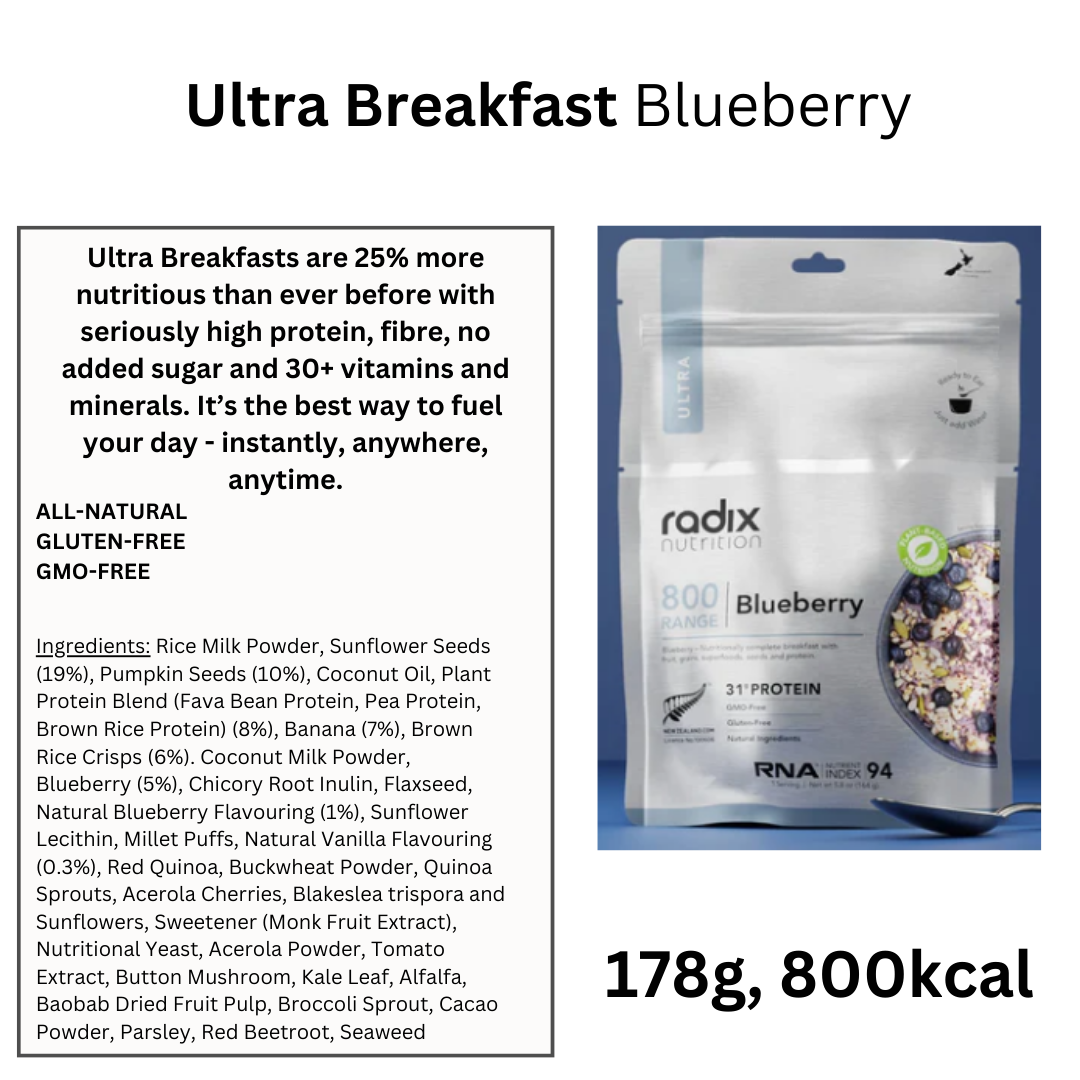 Radix Nutrition 800kcal Ultra Breakfast Blueberry