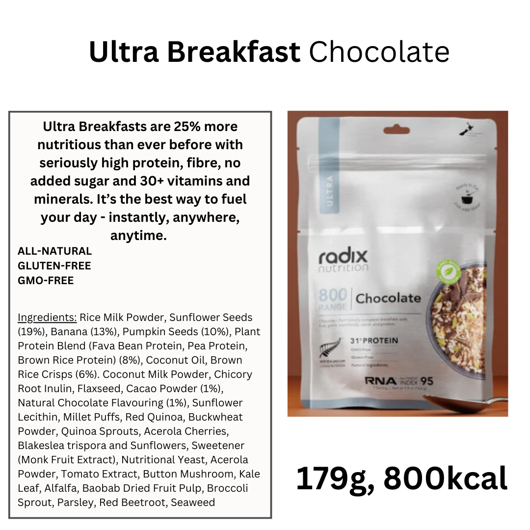 Radix Nutrition 800kcal Ultra Breakfast Chocolate