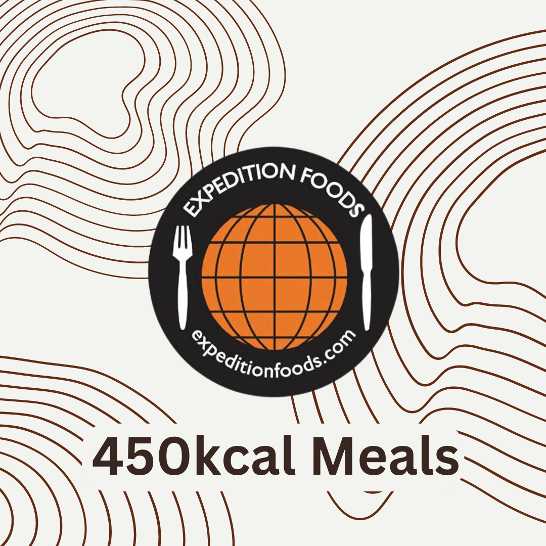Expedition Foods (450Kcal) A selection of single serving Main Meals, Breakfast and Puddings