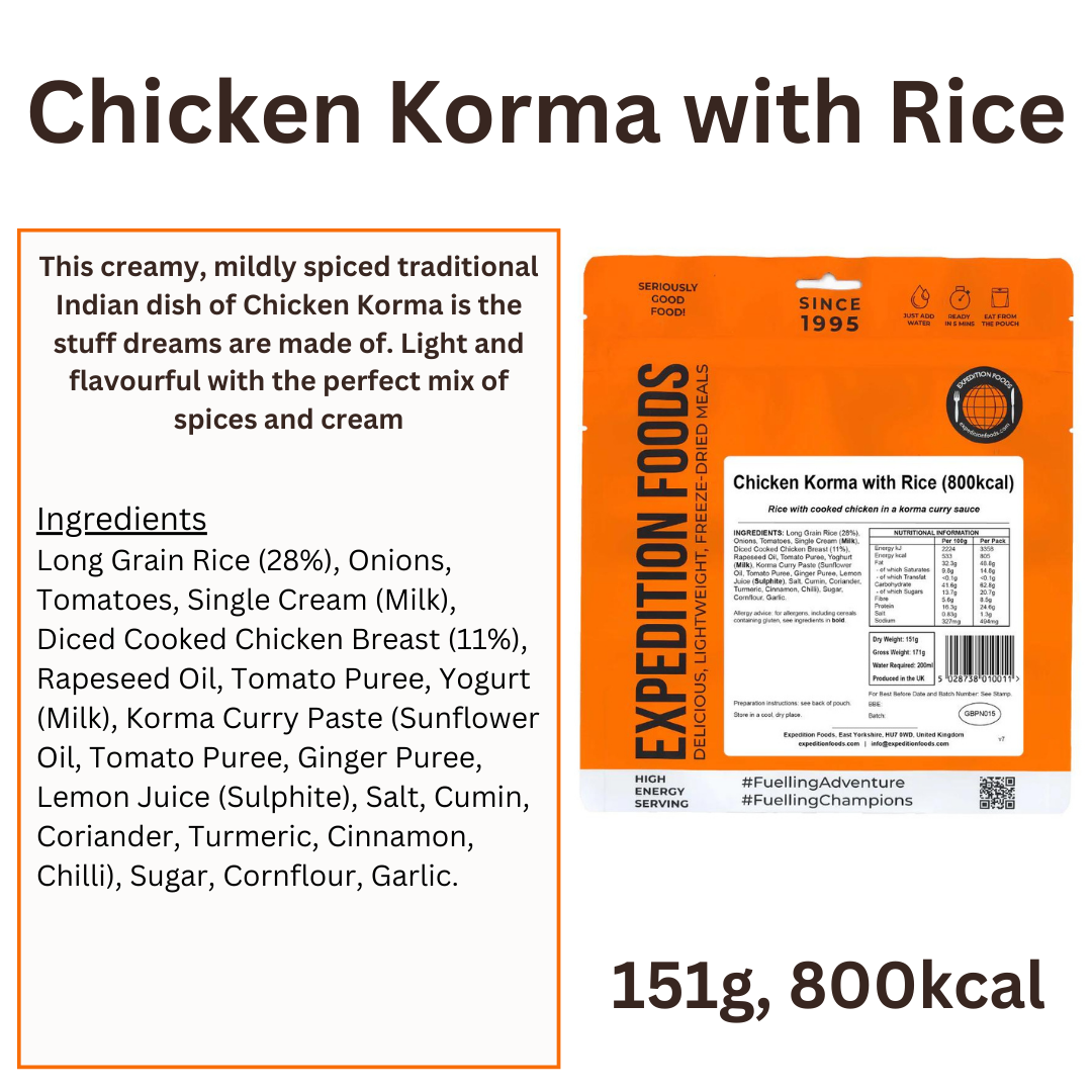 chicken korma with rice