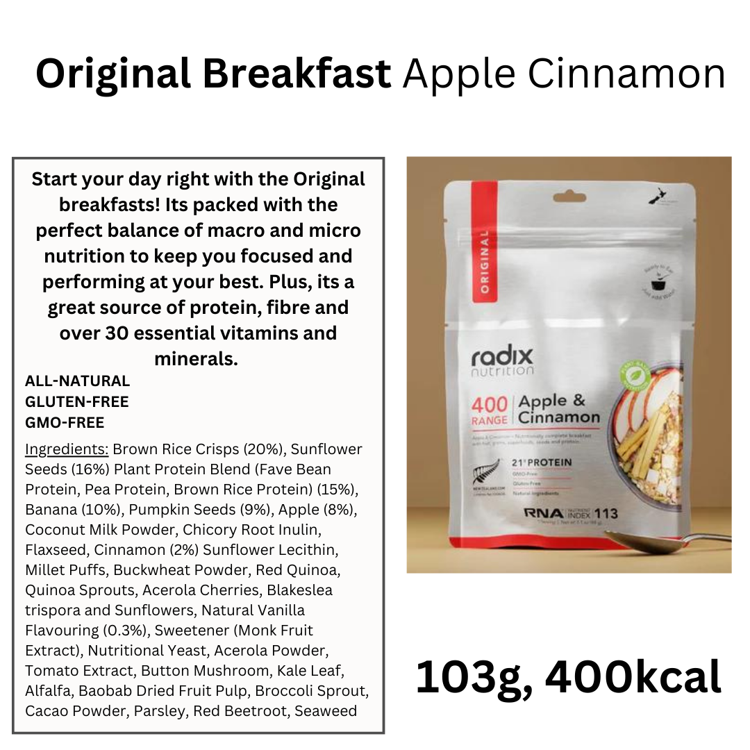 Radix Nutrition 400kcal Original Breakfast Apple Cinnamon