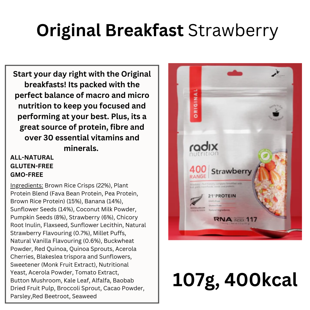 Radix Nutrition 400kcal Original Breakfast Strawberry