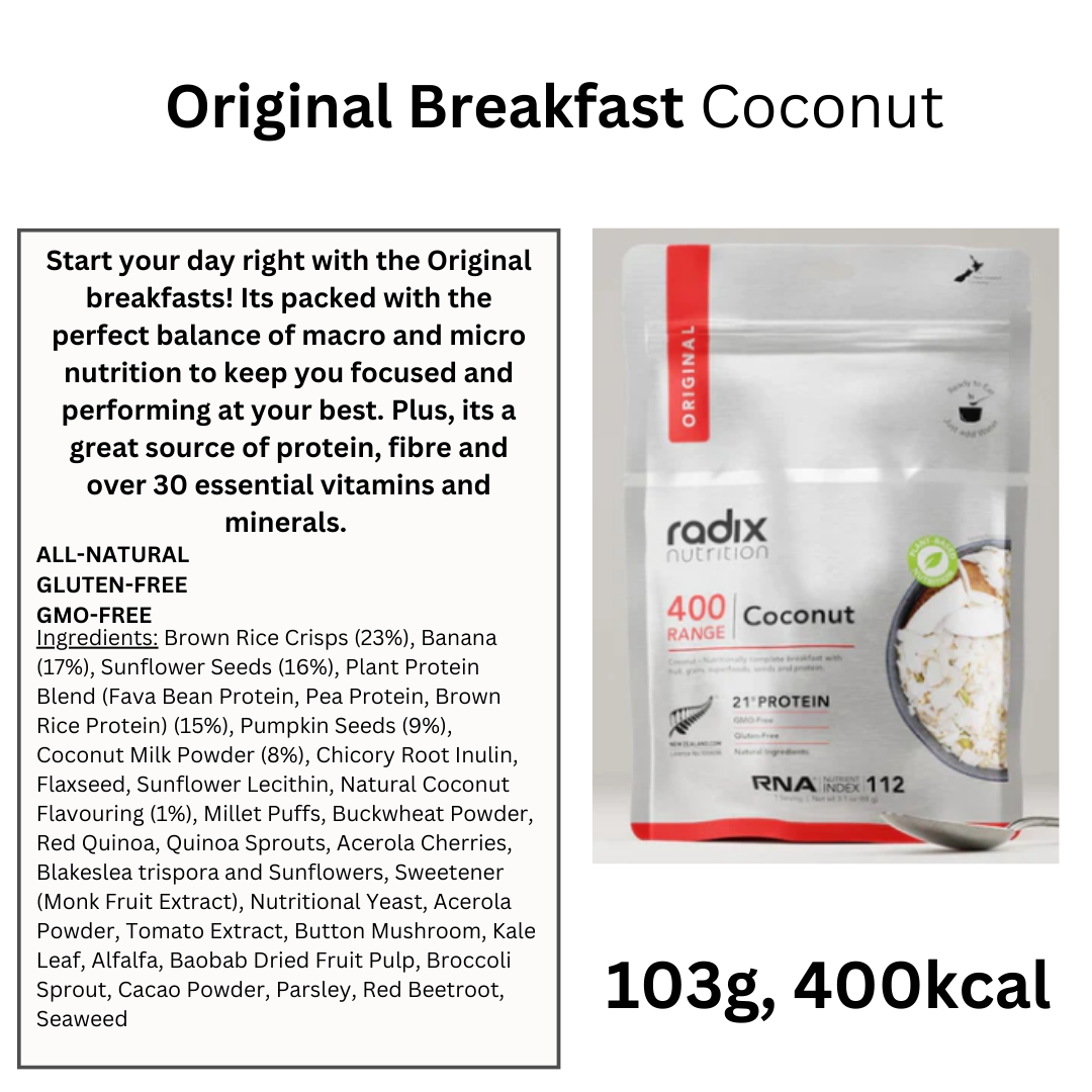 Radix Nutrition 400kcal Original Breakfast Coconut