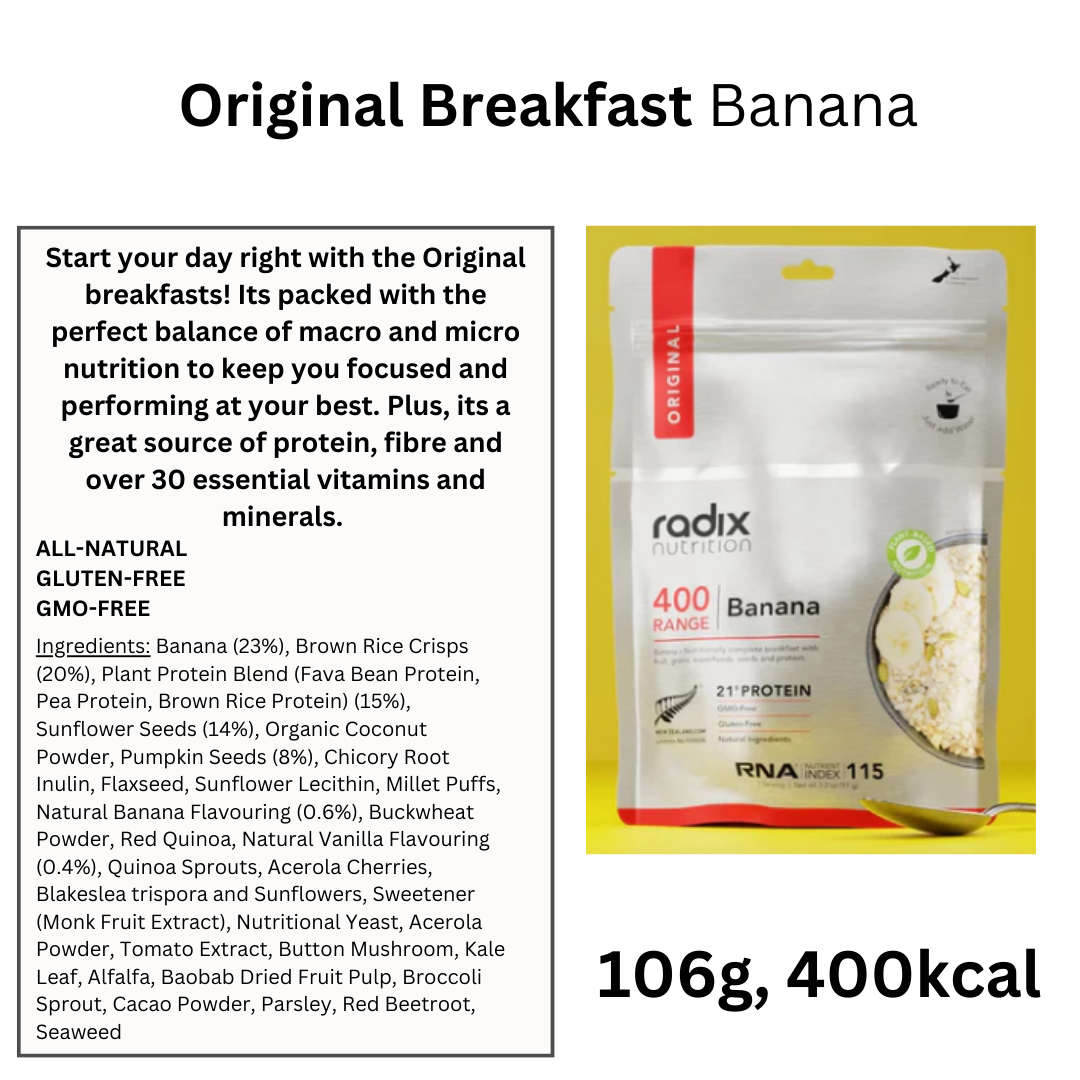 Radix Nutrition 400kcal Original Breakfast Banana