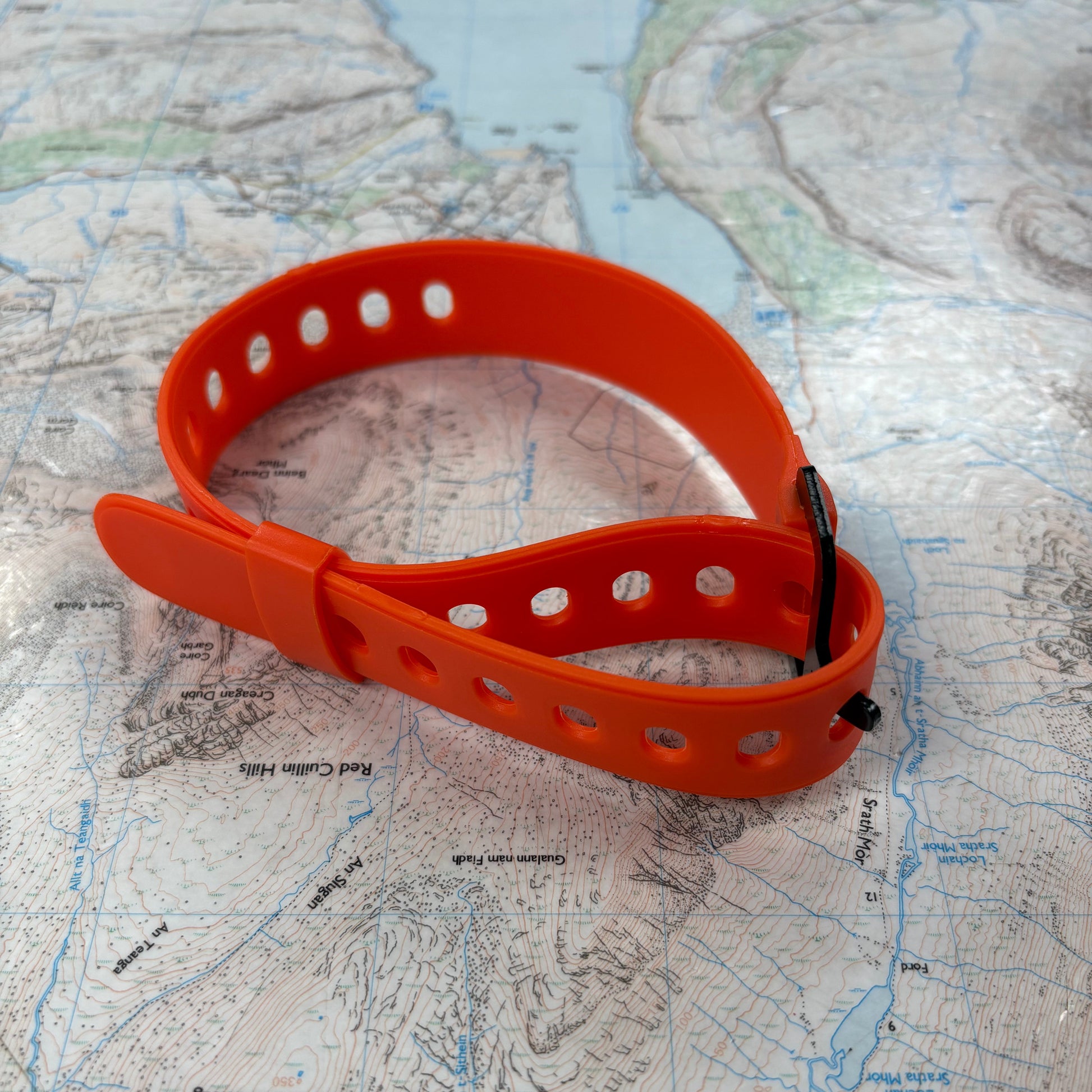 orange ski tie 46cm