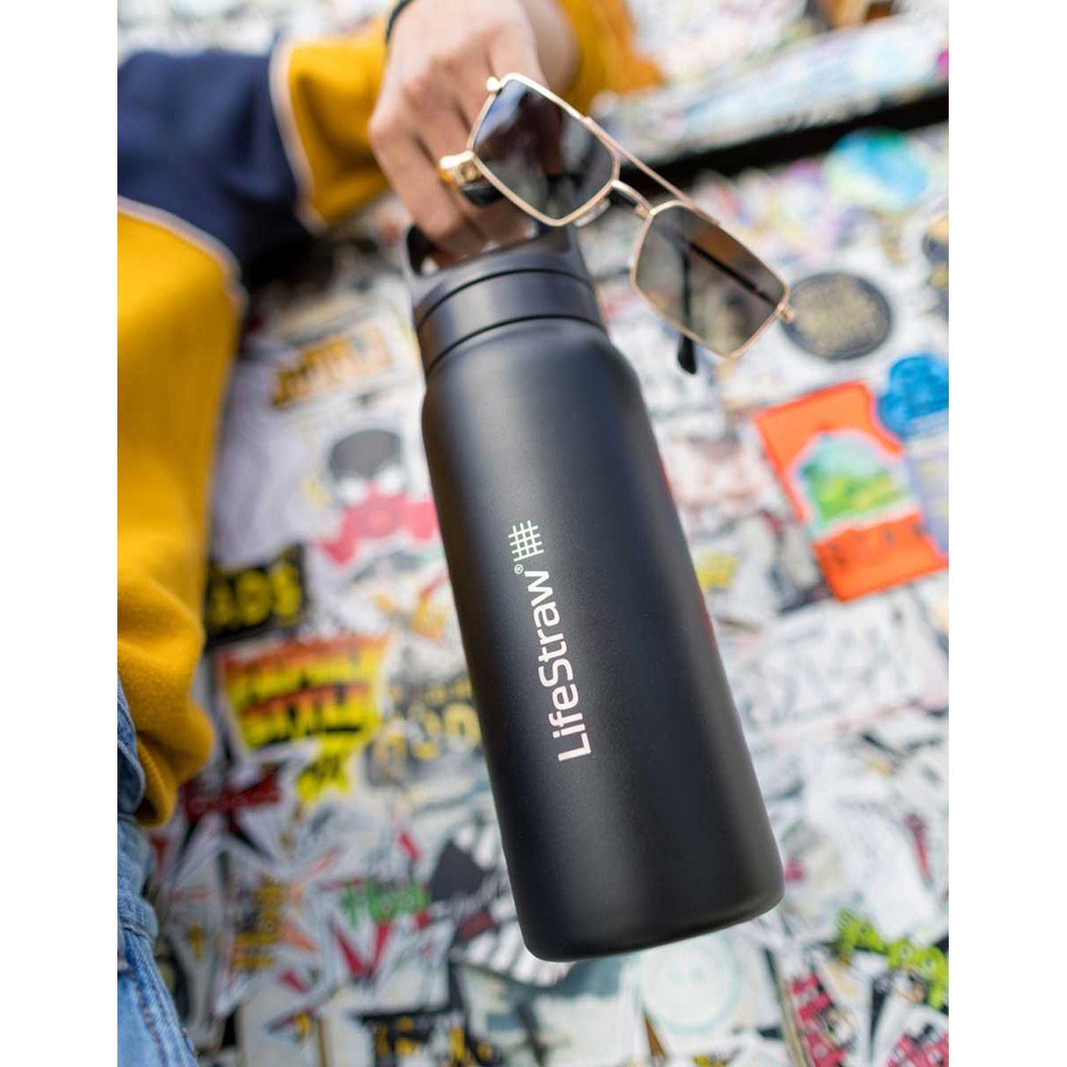 Life Straw Go Series Stanless Steel water bottle with filter 1L