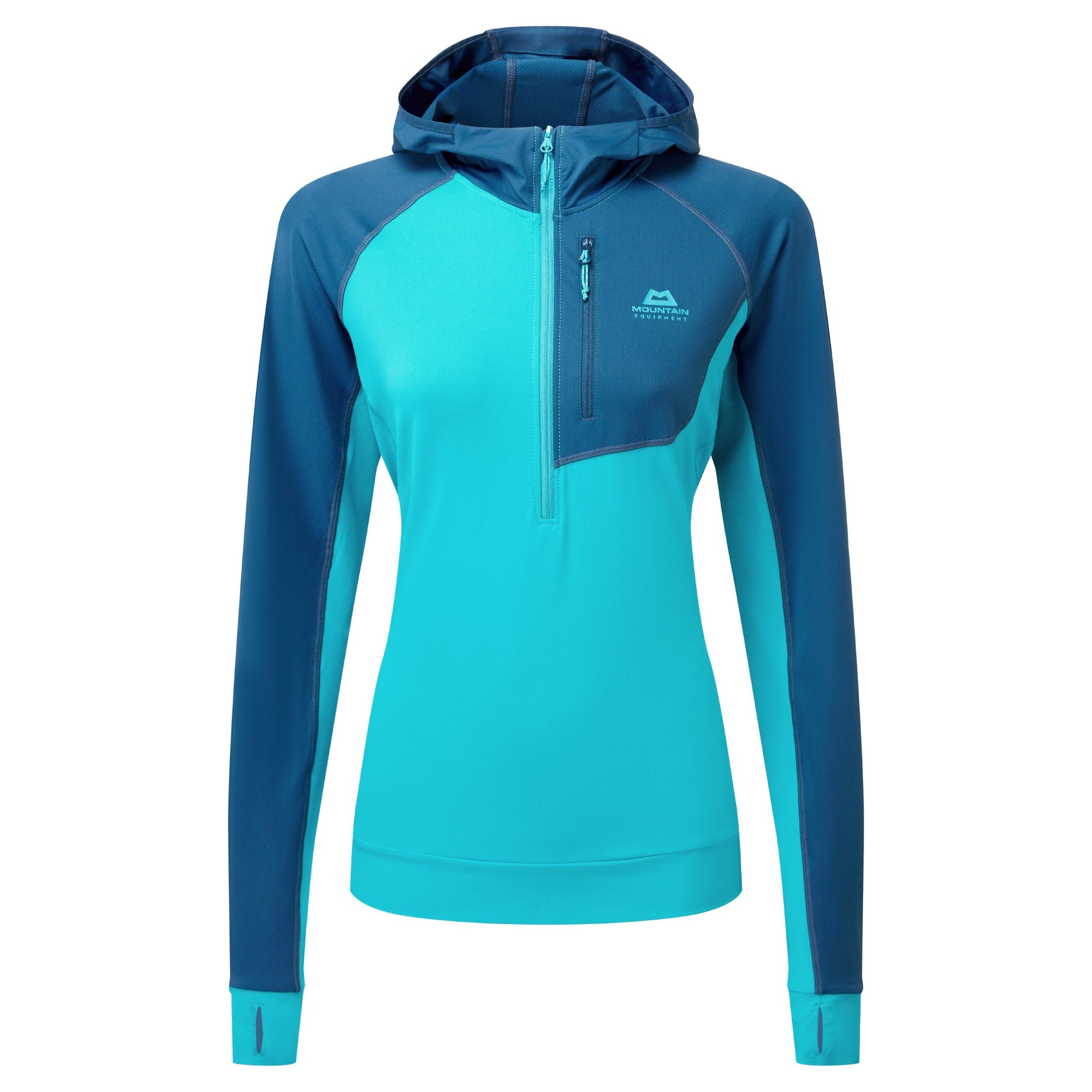 Mountain Equipment Women's Aiguille Hooded Top Topaz/Majolica