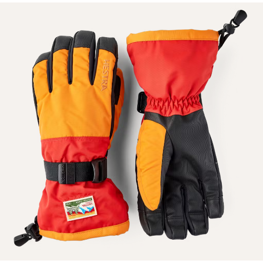 Hestra Gauntlet Sr. - 5 finger orange light red