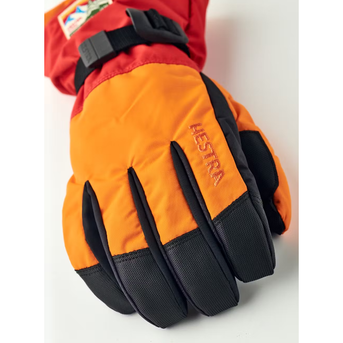 Hestra Gauntlet Sr. - 5 finger orange light red