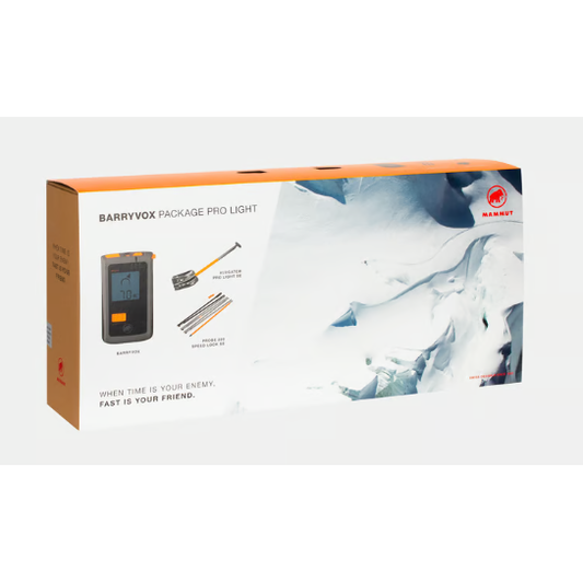 mammut Barryvox Package Pro Light trancever, shovel and prob