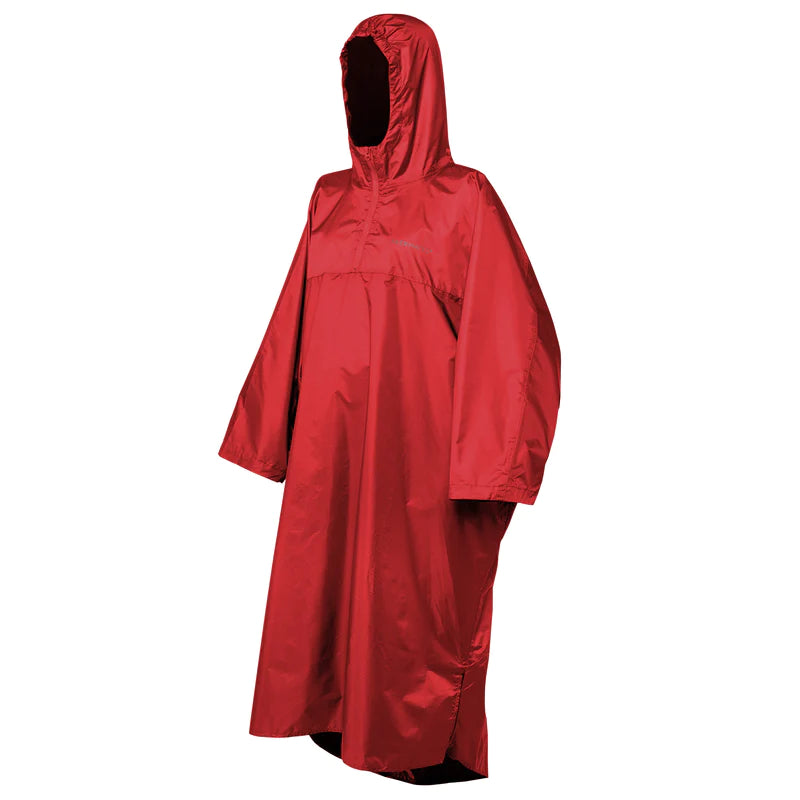 Trekmates Deluxe Poncho Red