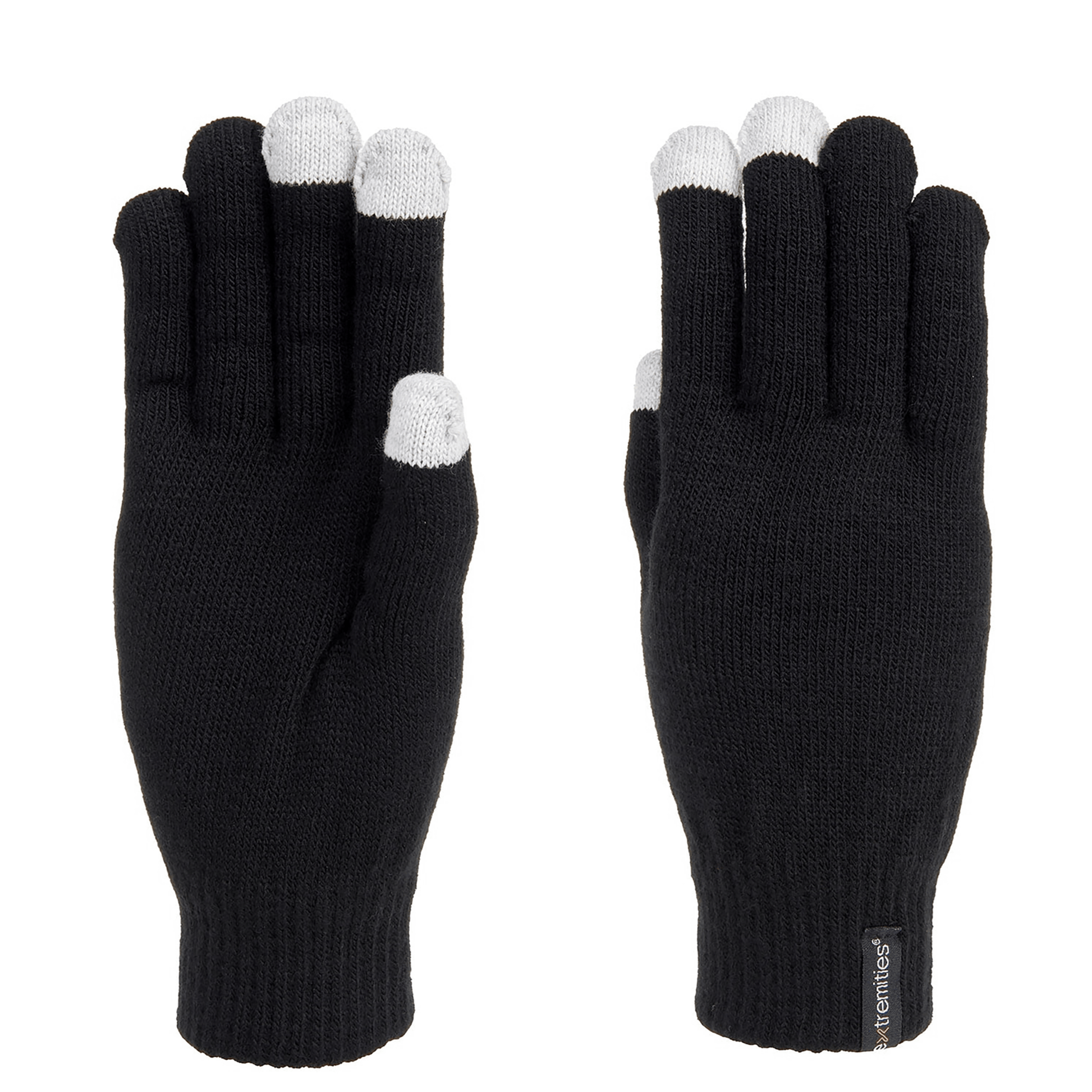 thin warm black gloves