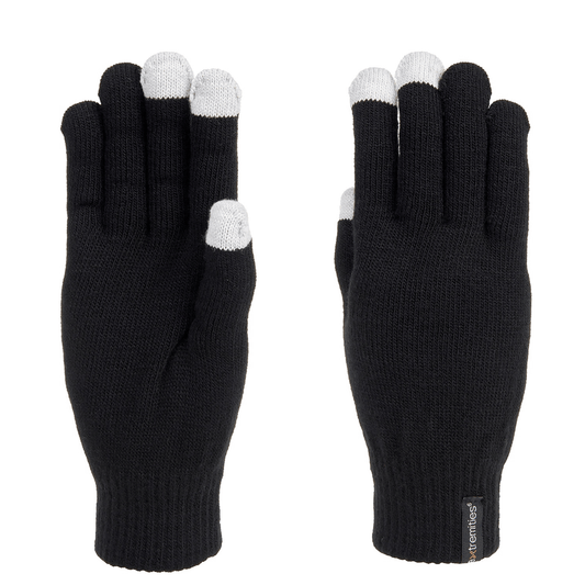 thin warm black gloves