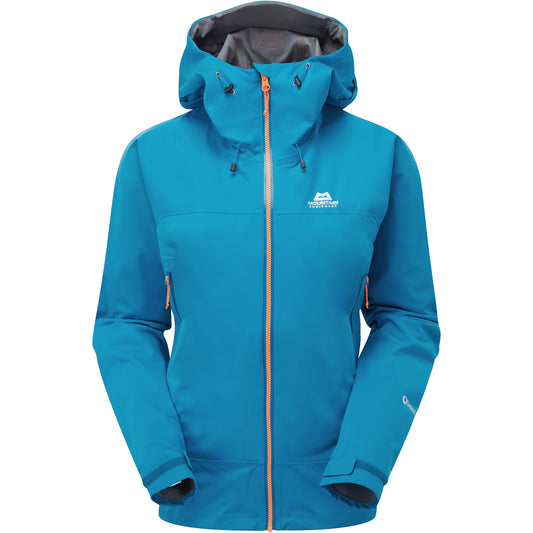 Mountain Equipment Women's Orbital Jacket A light, stretchy and highly packable waterproof shell for fast moving trekkers and mountaineers.