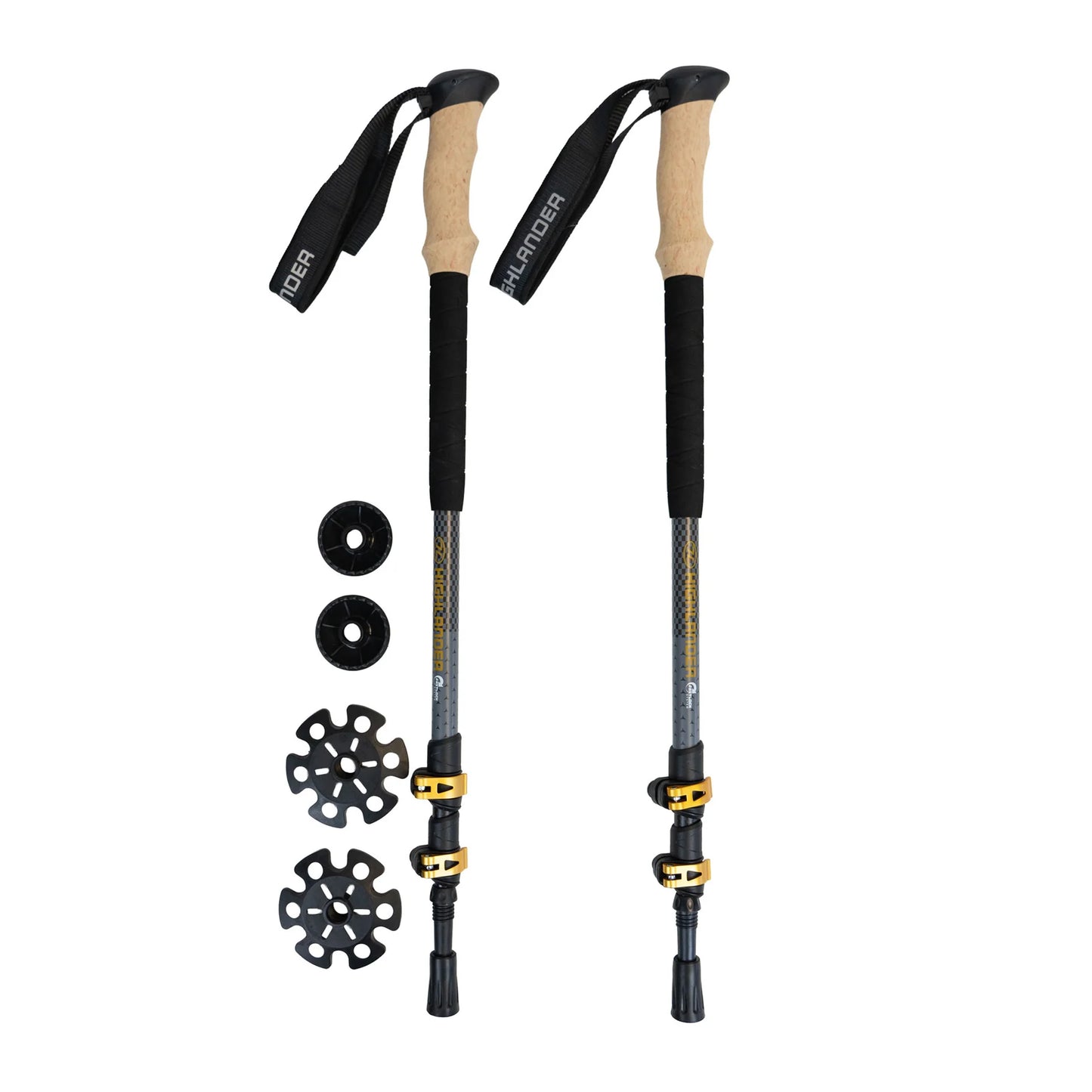 Skye walking pole pair with baskets