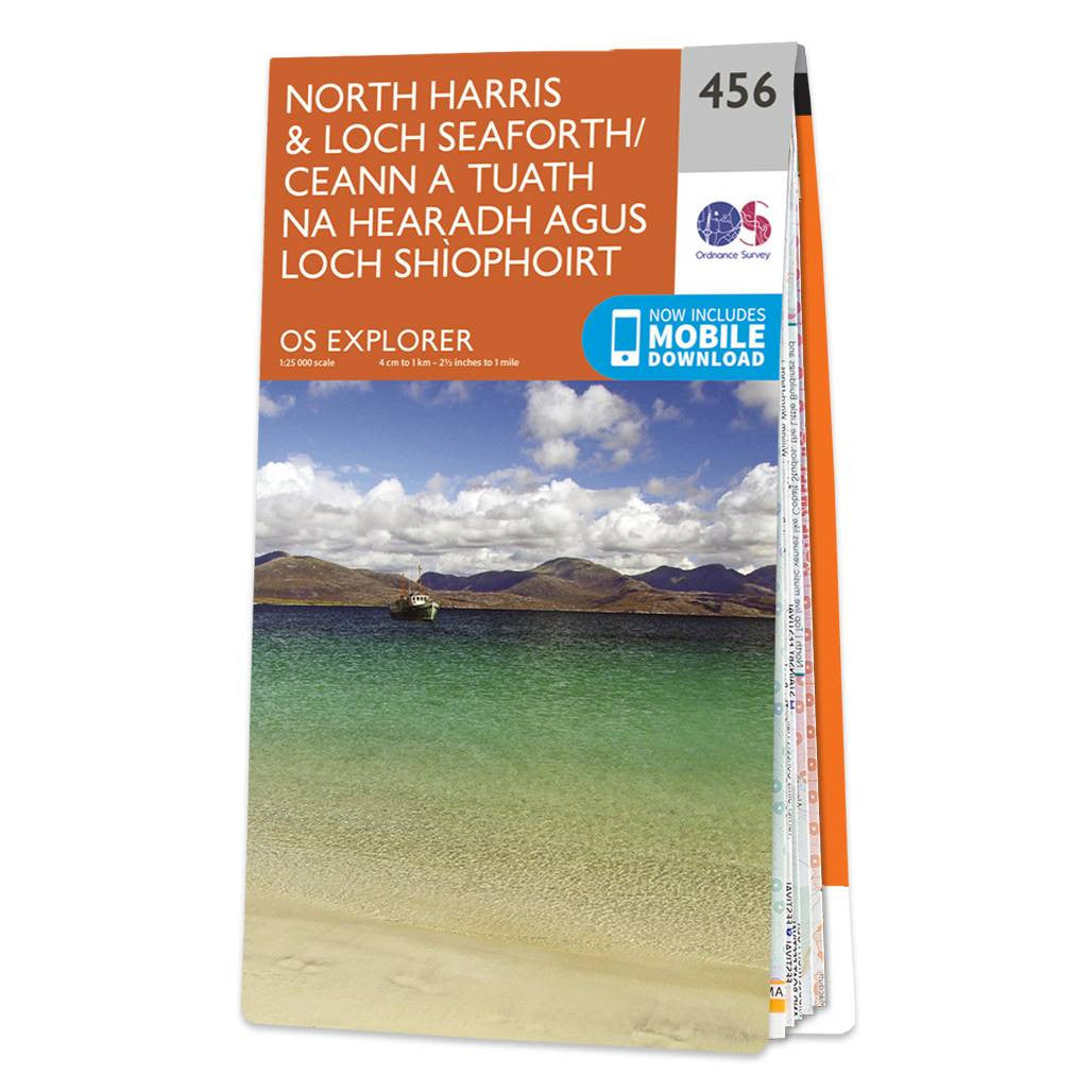 Ordnance Survey
456 North Harris
&amp; Loch Seaforth
Explorer 1:25k