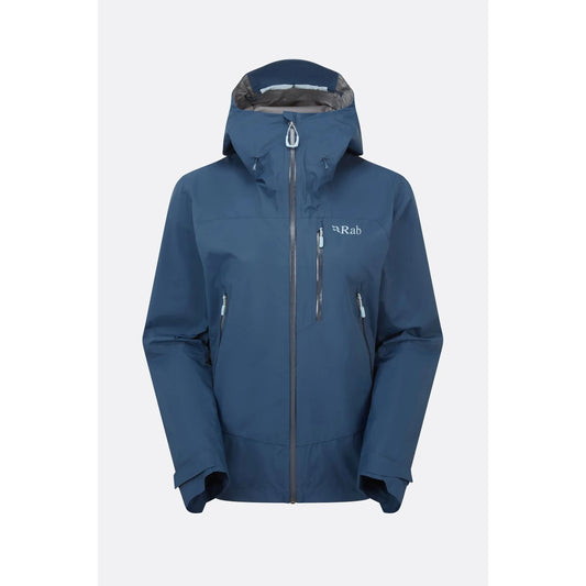 Rab Women's Downpour Mountain Waterproof Jacket Tempest Blue