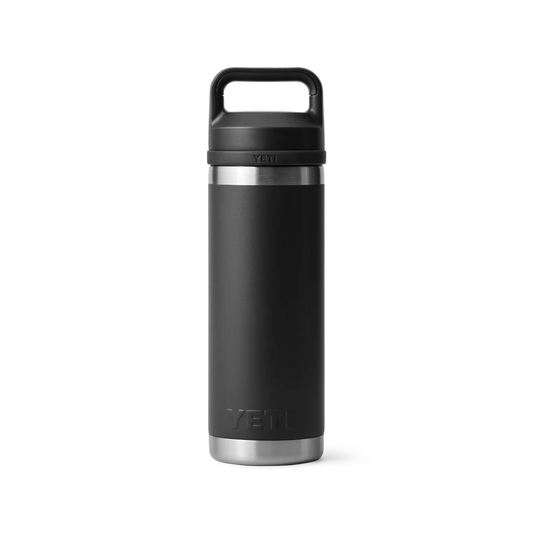 black yeti 18oz rambler bottle