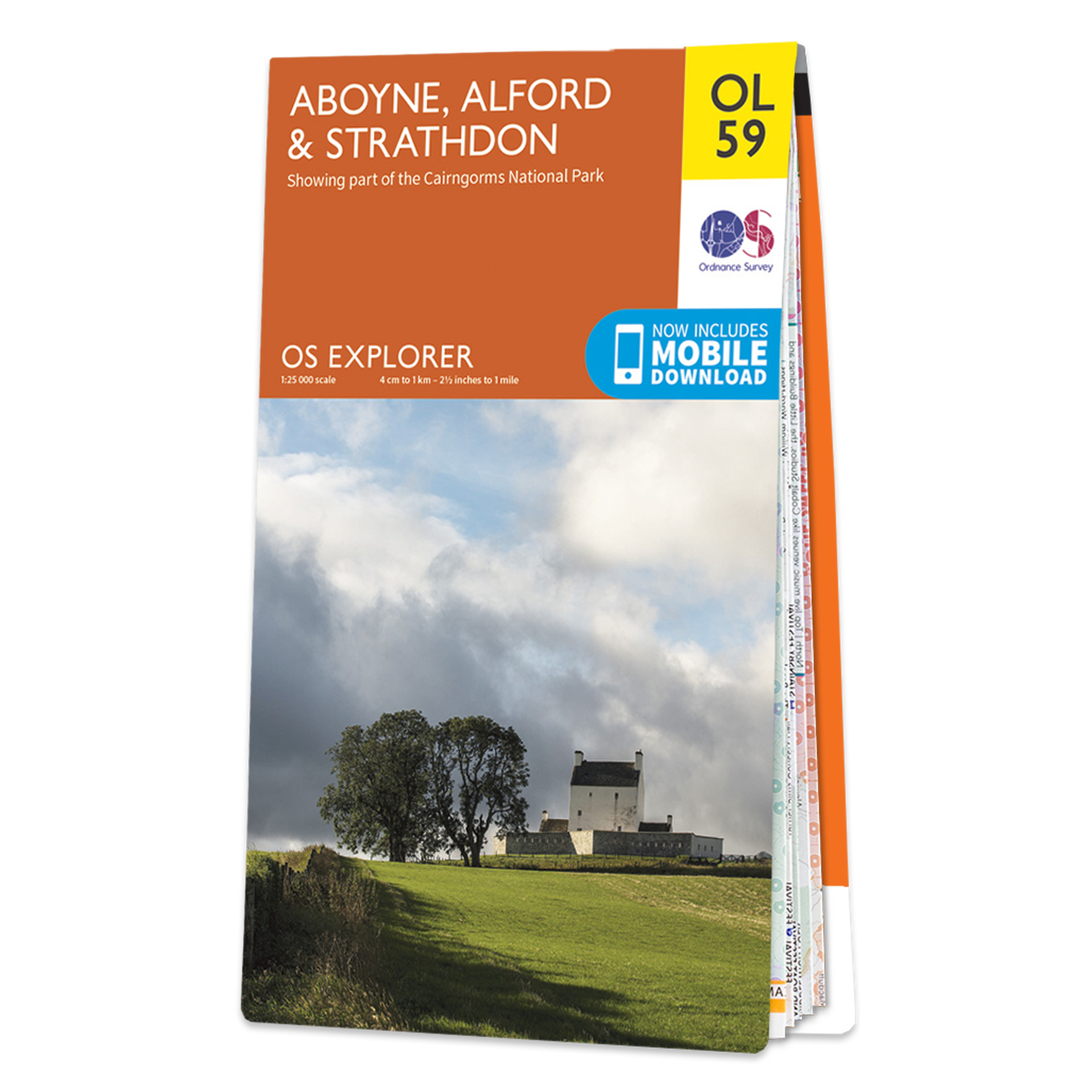 Ordnance Survey OL 59 Aboyne, Alford & Strathdon Explorer 1:25k