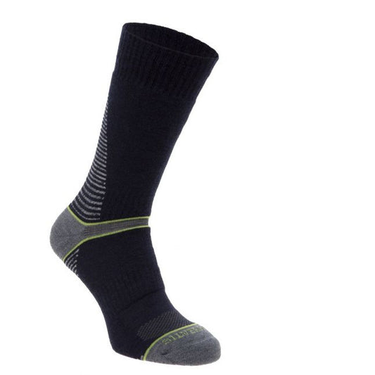 Silverpoint On The Move Boot Sock Navy Lime