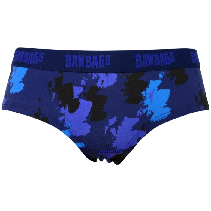 BawBags Women's Scotland Camo Cotton Underwear
