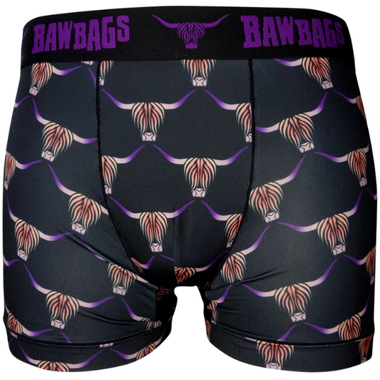 Bawbags Men's Highland Cow Technical Cool De Sacs Boxer Shorts