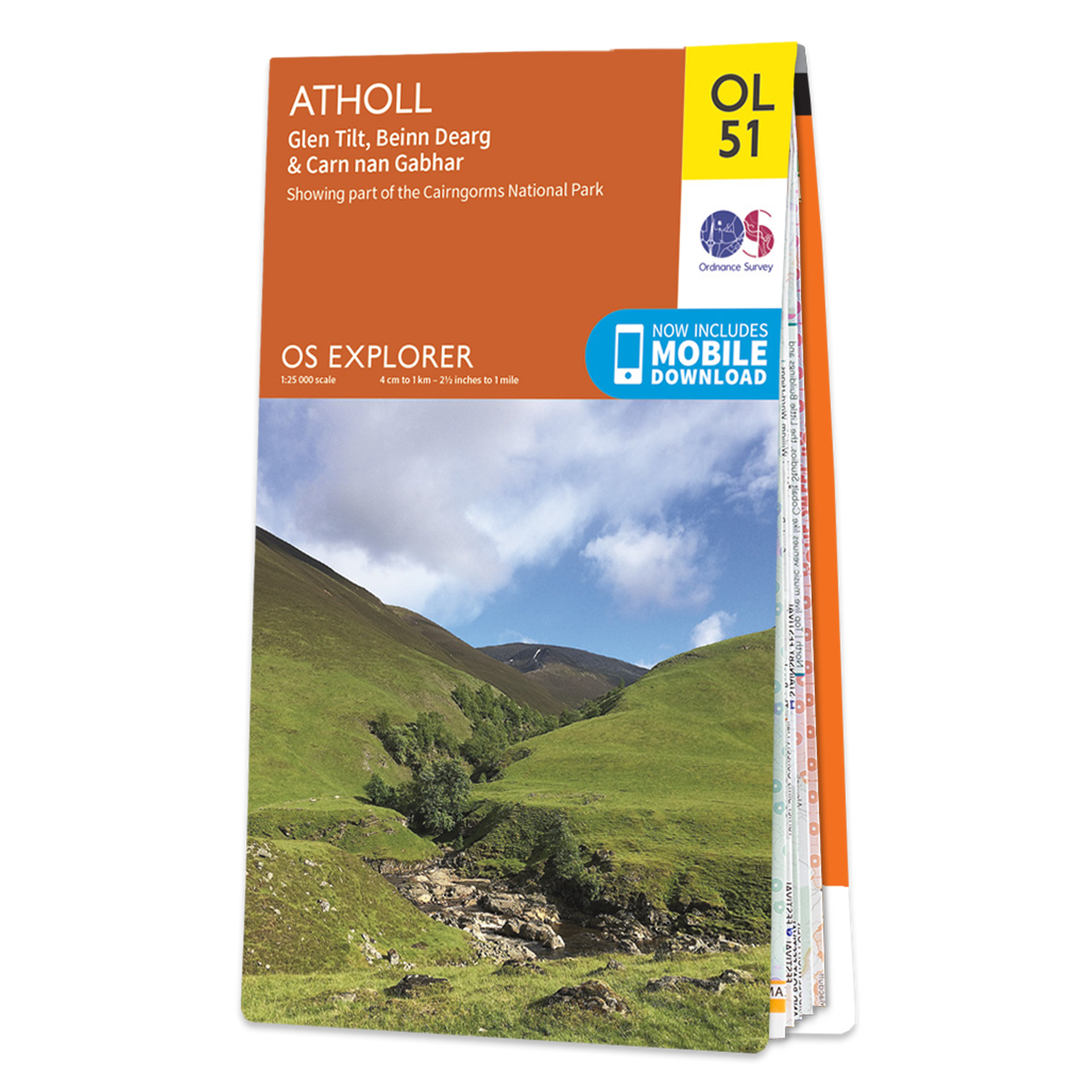 Ordnance Survey OL 51 Atholl, Glen Tilt, Beinn Dearg & Carn nan Gabhar Explorer 1:25k