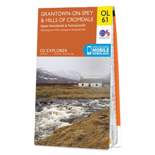 Ordnance Survey OL 61 Grantown-on-Spey & Hills of Cromdale, Upper Knockando & Tomnavoulin Explorer 1:25k