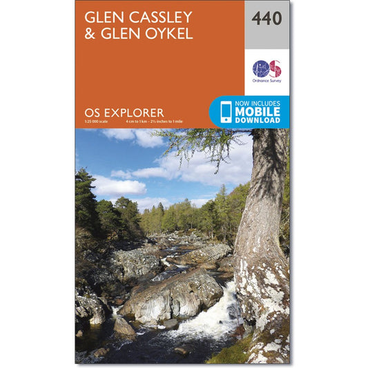 Ordnance Survey 440 Glen Cassley & Glen Oykel