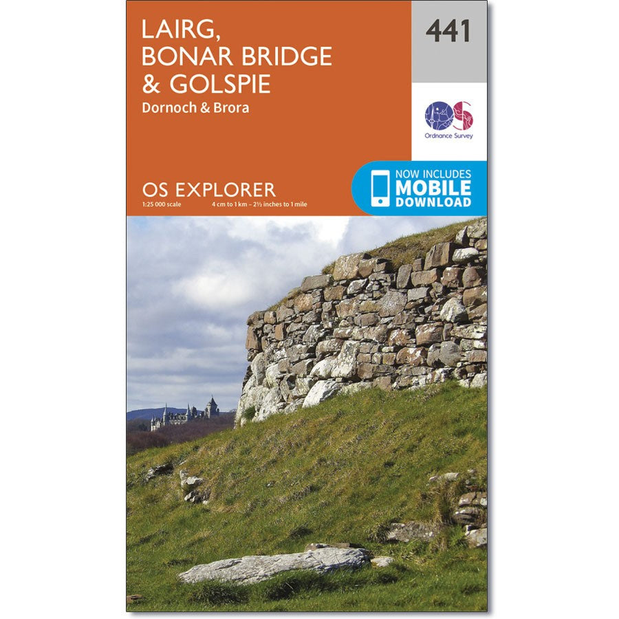 Ordnance Survey  441 Lairg, Bonar Bridge & Golspie