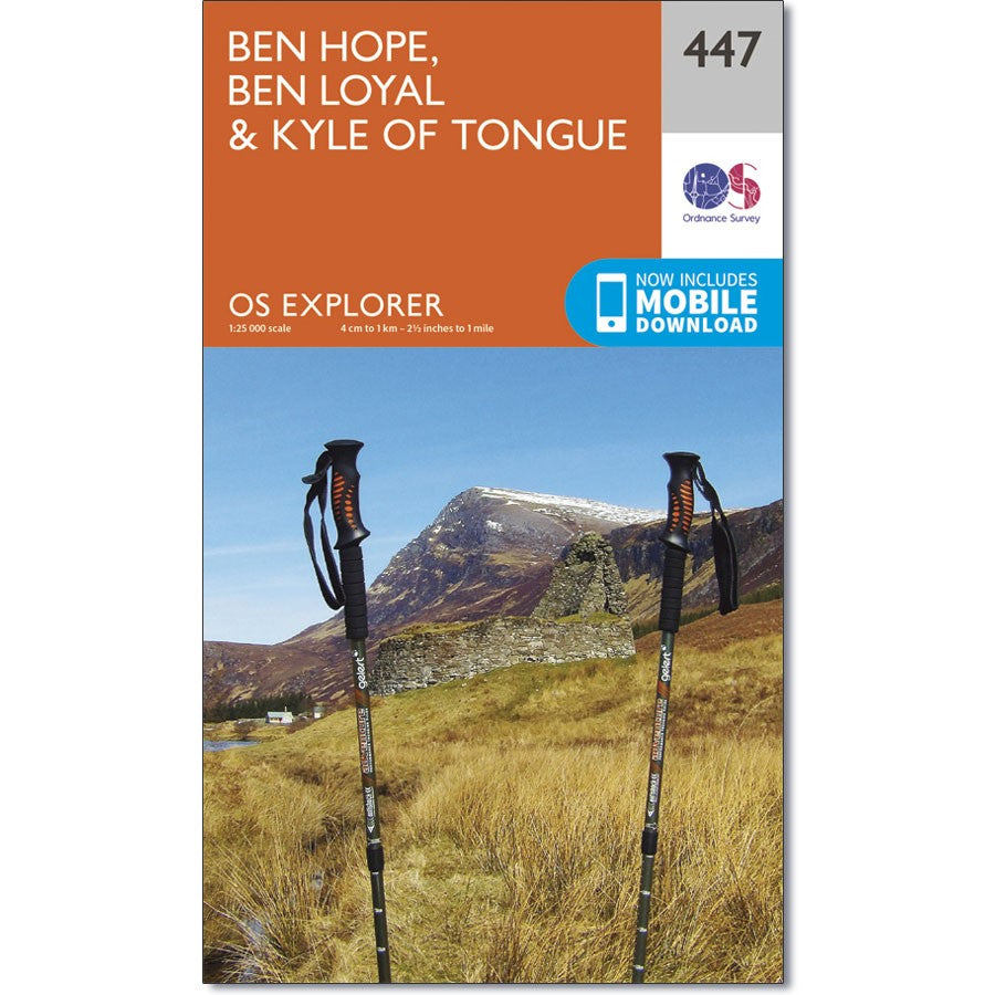 Ordnance Survey 447 Ben Hope, Ben Loyal & Kyle of Tongue 