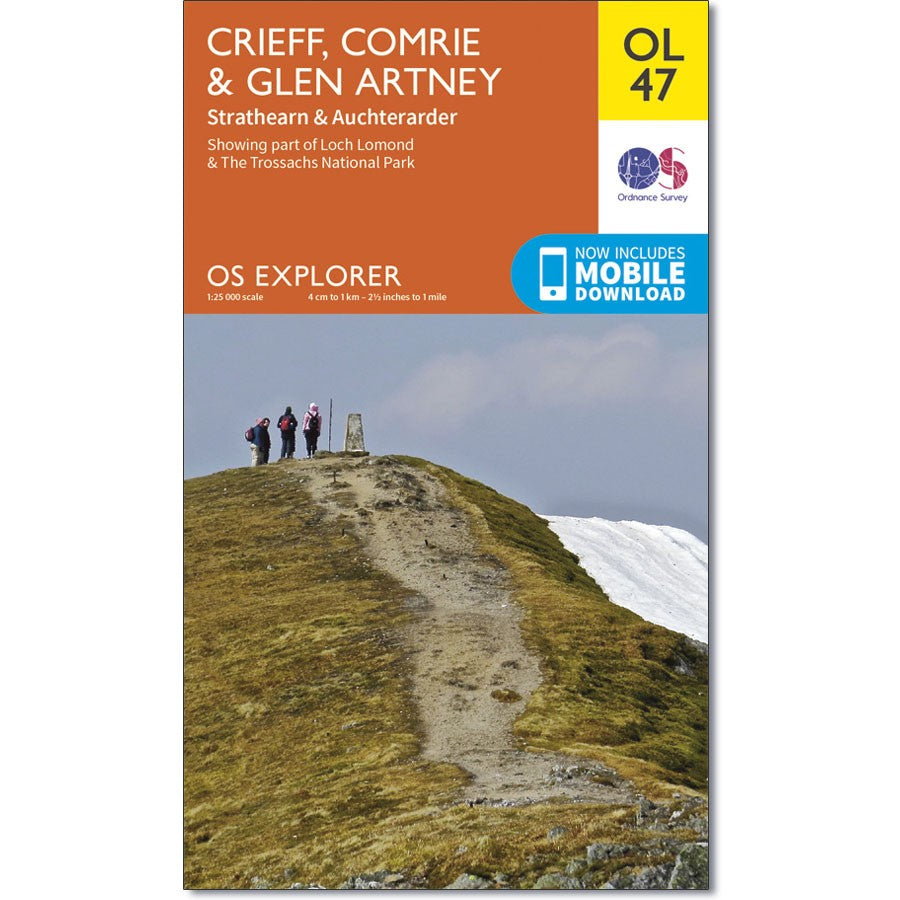Ordnance Survey OL 47 Crieff, Comrie & Glen Artney