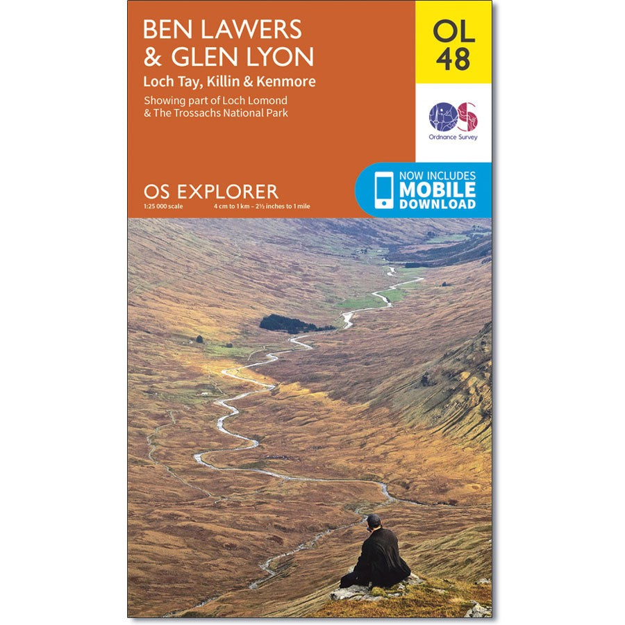 Ordnance Survey OL 48 Ben Lawers & Glen Lyon, Loch Tay, Killin & Kenmore Explorer 1:25k