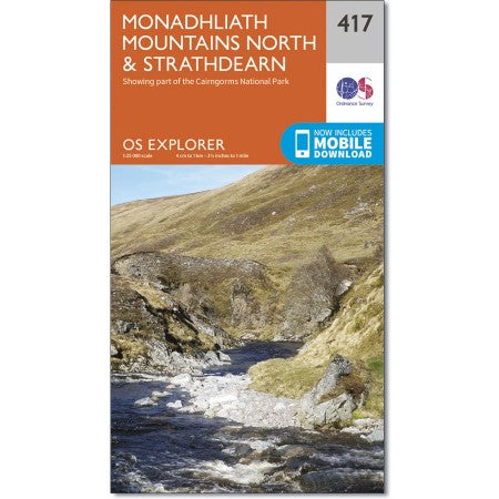 Ordnance Survey  471 Monadhliath Mountains North & Strathdearn 