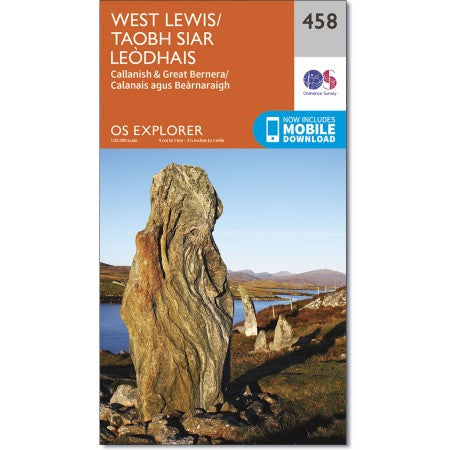 Ordnance Survey 458 West Lewis Callanish & Great Bernera Explorer 1:25k